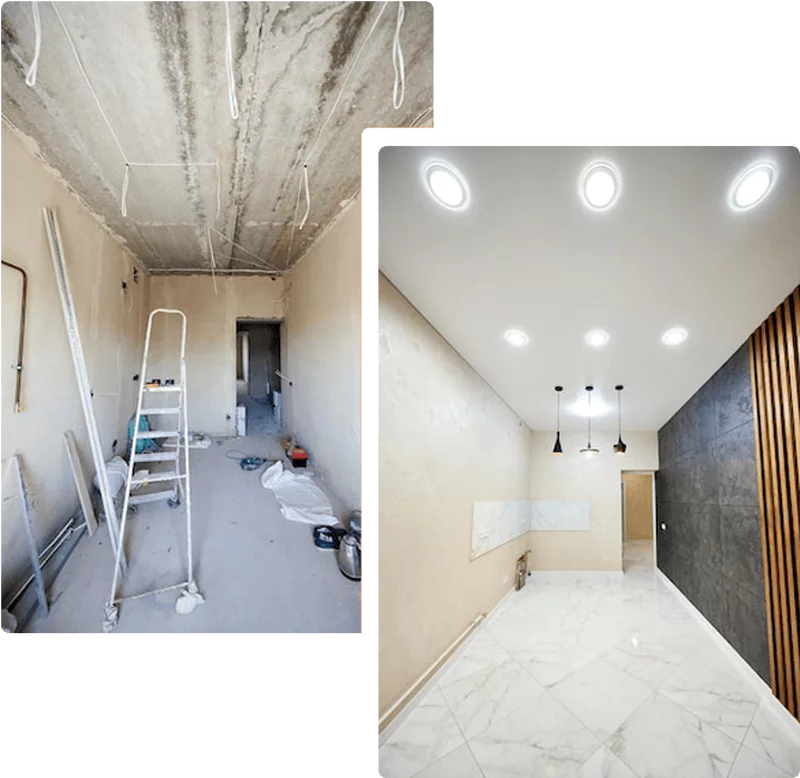 Executam amenajari interioare si exterioare.